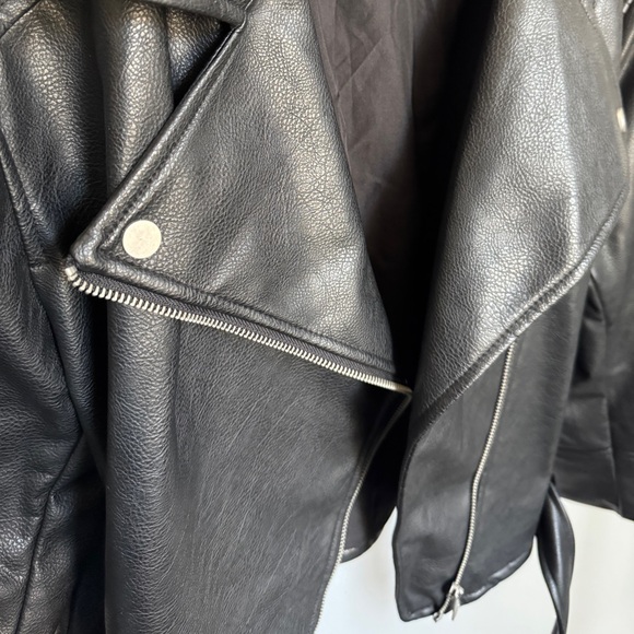 FAUX LEATHER CROPPED JACKET - Picture 4 of 7